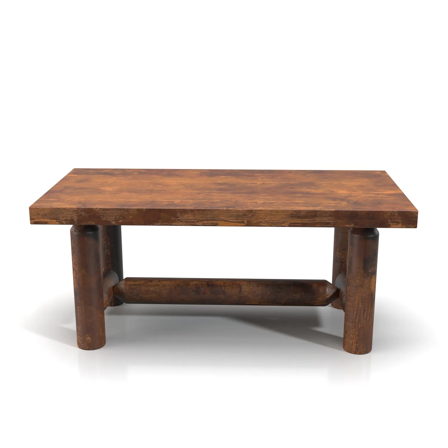 Live Edge Log Pine and Cedar Coffee Table PBR 3D Model_04